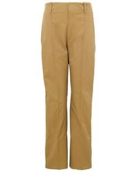 Bottega Veneta - Straight Leg Seam Detail Pants - Lyst