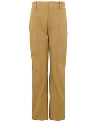 Bottega Veneta - Straight Leg Seam Detail Pants - Lyst