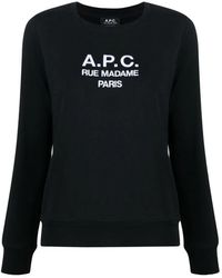 A.P.C. - Er Tina Logo Sweatshirt - Lyst