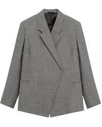 BITE STUDIOS - Jassen ,Grijs ,Wol Polus Suit Jacket - Lyst