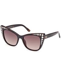 Guess - Trendy Zonnebril Met Metalen Montuur - Lyst