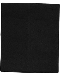 Dolce & Gabbana - Accessoires ,Zwart ,Kasjmier Zwart Kasjmier Gebreide Nekwarmer Sjaal - Lyst