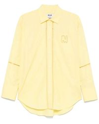 MSGM - Lässiges Baumwollhemd Für Männer - Lyst