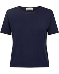 Sofie Schnoor - Tops ,Blauw ,Spandex T-Shirt Met Korte Mouwen - Lyst