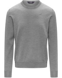 K-Way - Merino Wool Crew Neck Sweater - Lyst
