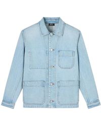 A.P.C. - Denim Jackets - Lyst