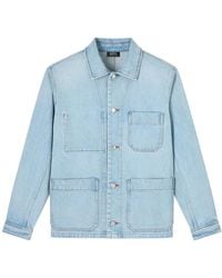 A.P.C. - Jassen ,Blauw ,Denim New Rodney Denim Jacket - Lyst