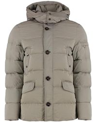 Moorer - Lange Daunenjacke Mit Kapuze Und Taschen - Lyst