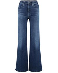 Mother - Roller Sneak Straight-Leg Jeans - Lyst