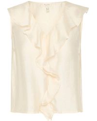 Part Two - Elegante Bluse Mit V-Ausschnitt Und Rüschen - Lyst