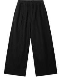 10Days - Broeken ,Zwart ,Linnen Fluid Linnen Broek - Lyst