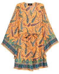 Etro - Mini Blouson Jurk - Lyst
