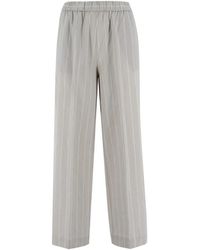 Le Tricot Perugia - Straight Trousers - Lyst