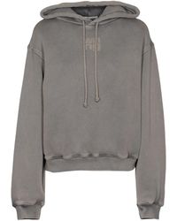 Alexander Wang - Terry hoodie mit puff paint logo - Lyst