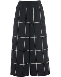 Bitte Kai Rand - Grafische Effekt Popeline Hose Schwarz/Ivory - Lyst