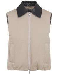 Brunello Cucinelli - Jassen ,Katoen Gewatteerd Omkeerbaar Vest - Lyst