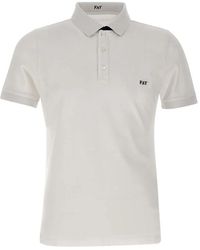 Fay - Tops ,Wit ,Katoen Piqué Katoenen Poloshirt - Lyst