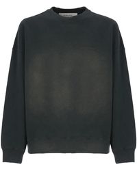 Golden Goose - Schwarzer Baumwoll-Rundhalsausschnitt Pullover - Lyst