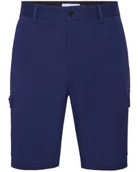 Philipp Plein - Korte Broeken ,Blauw ,Katoen Cargo Shorts - Lyst