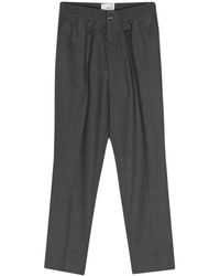 Ami Paris - Broeken ,Grijs ,Katoen Grijze Katoenen Broek Met Elastische Taille - Lyst