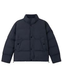 Stone Island - Jassen ,Blauw ,Nylon Garment Dyed Crinkle Reps Ny Down Jacket - Lyst