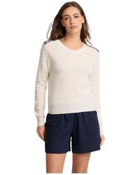 Kocca - Truien & Vesten ,Wit ,Leer Bejewelled Sweater Met Lange Mouwen - Lyst