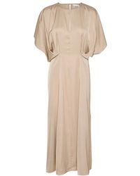 Karen By Simonsen - Kleedjes ,Grijs ,Elegante Simply Taupe Jurk - Lyst