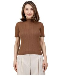Max Mara - Truien & Vesten ,Bruin ,Wol Maglia Dolcevita - Lyst