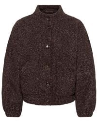Kaffe - Jassen ,Bruin ,Polyester Kaanne Jas - Lyst