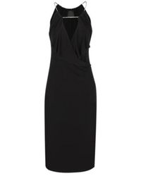 Givenchy - Zwarte Mouwloze Jurk - Lyst