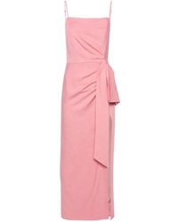 MSGM - Rosa kleid mit schleifendetail - Lyst