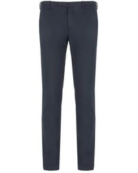 PT Torino - Pantaloni skinny fit in cotone blu - Lyst