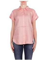 Ralph Lauren - Broono Button-Down Overhemd Met Korte Mouwen - Lyst