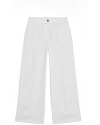 Oltre - Wide Trousers - Lyst