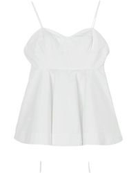 Rohe - Tops ,Wit ,Bustier Peplum Top - Lyst