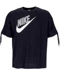 Nike - Zwarte Dans Top Korte Mouw T-Shirt - Lyst