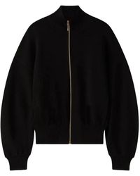 JOSEPH - Hoodies & Sweatvesten ,Zwart ,Leer Sable Jacket Compact Milano - Lyst