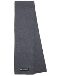 Balenciaga - Logo Gebreide Sjaal - Lyst