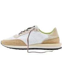 HIDNANDER - Leder-Sneakers Mit Wildlederdetails - Lyst