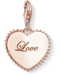 Thomas Sabo - Ciondolo charm cuore prova d'amore - Lyst