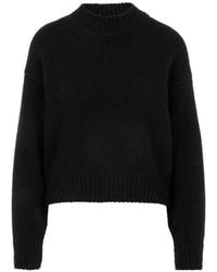 Marc Cain - Truien & Vesten ,Zwart ,Round-Neck Truien - Lyst