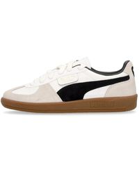 PUMA - Schoenen ,Wit ,Palermo Lage Schoen Wit/Grijs/Gum - Lyst