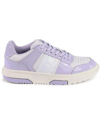 Tommy Hilfiger - Lila Leder Sneaker - Lyst