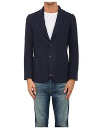 Circolo 1901 - Jassen ,Blauw ,Katoen Stijlvolle Jas Voor Mannen - Lyst