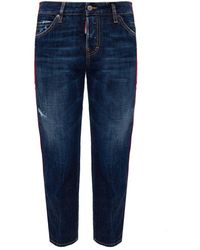 DSquared² Cool Girl Cropped Jean Jeans - Blauw