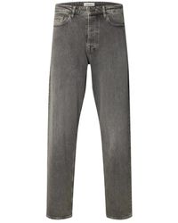 SELECTED - Jeans ,Grijs ,Broeken - Lyst
