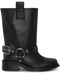 Ganni - Bota de eje medio tubular de motociclista de - Lyst