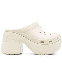 Crocs™ - Witte Siren Clog Hak Sandalen - Lyst