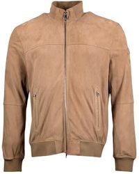 Peuterey - Jassen ,Bruin ,Suède Bomberjack - Lyst