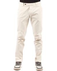 BERWICK  1707 - Broeken ,Wit ,Katoen Morello Chino Broek - Lyst